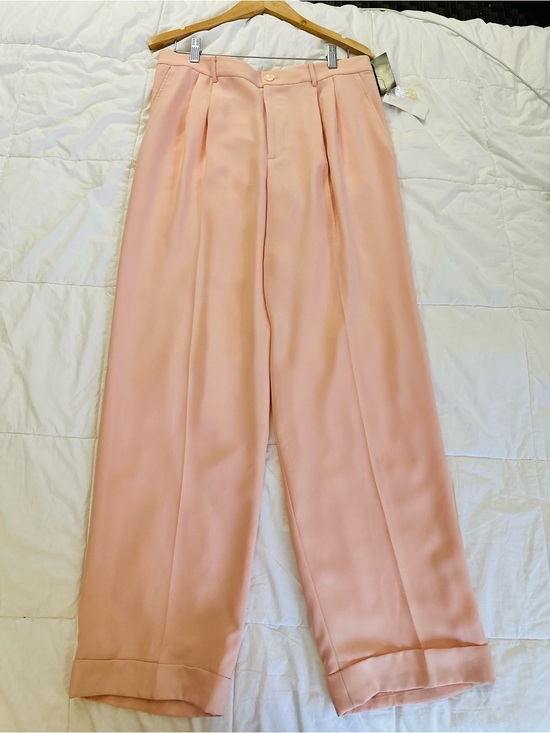 Ralph Lauren Pants - NWT Ralph Lauren Pleated High-Waist Wide-Leg Pants - Blush Pink 12